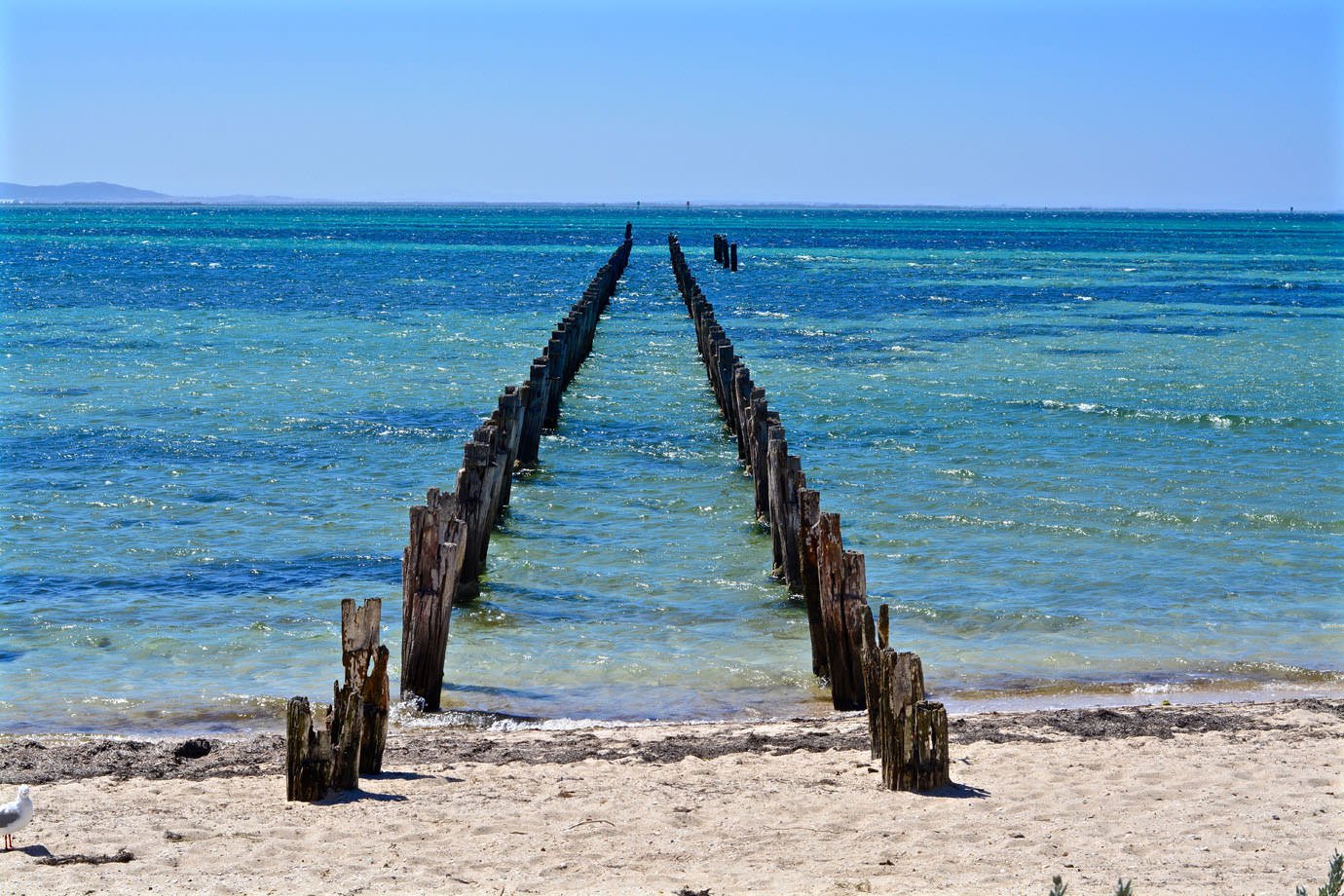 Remains of a jetty