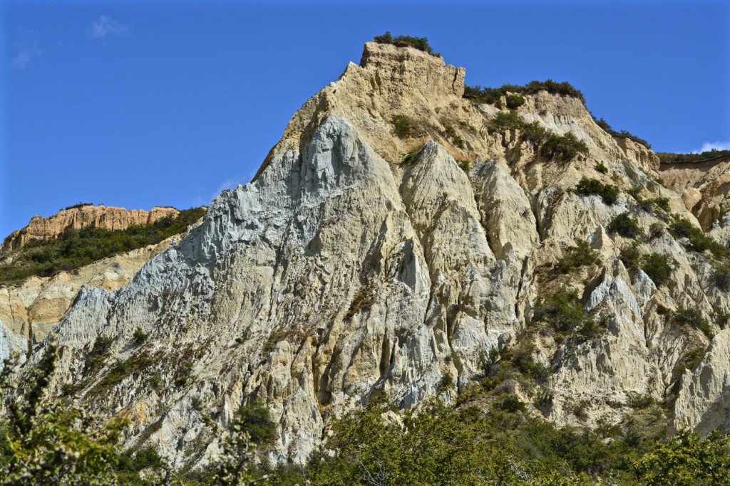 Clay Cliffs Rock formation in New Zealand