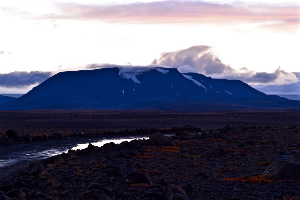 Sunset Highlands Iceland